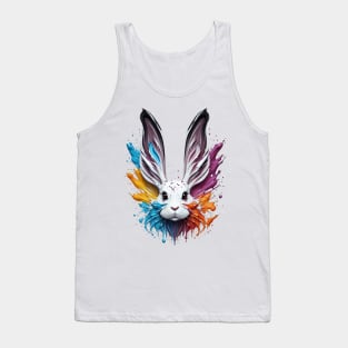 Rabbit splash art T3 Tank Top